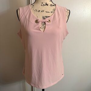 Tommy Hilfiger Light Pink Tank Top with Grommet Detail